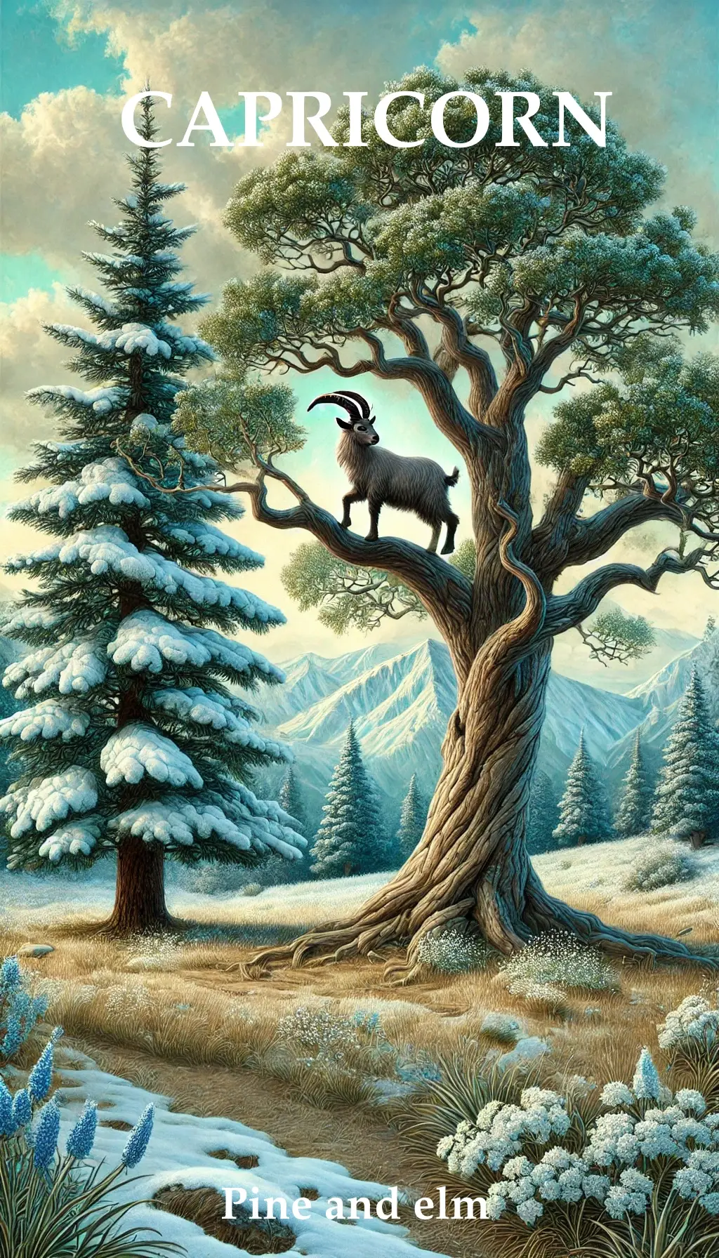 Trees for Capricorn star sign, the pine and the elm.