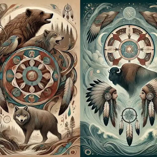 Ojibwe and Lakota art.