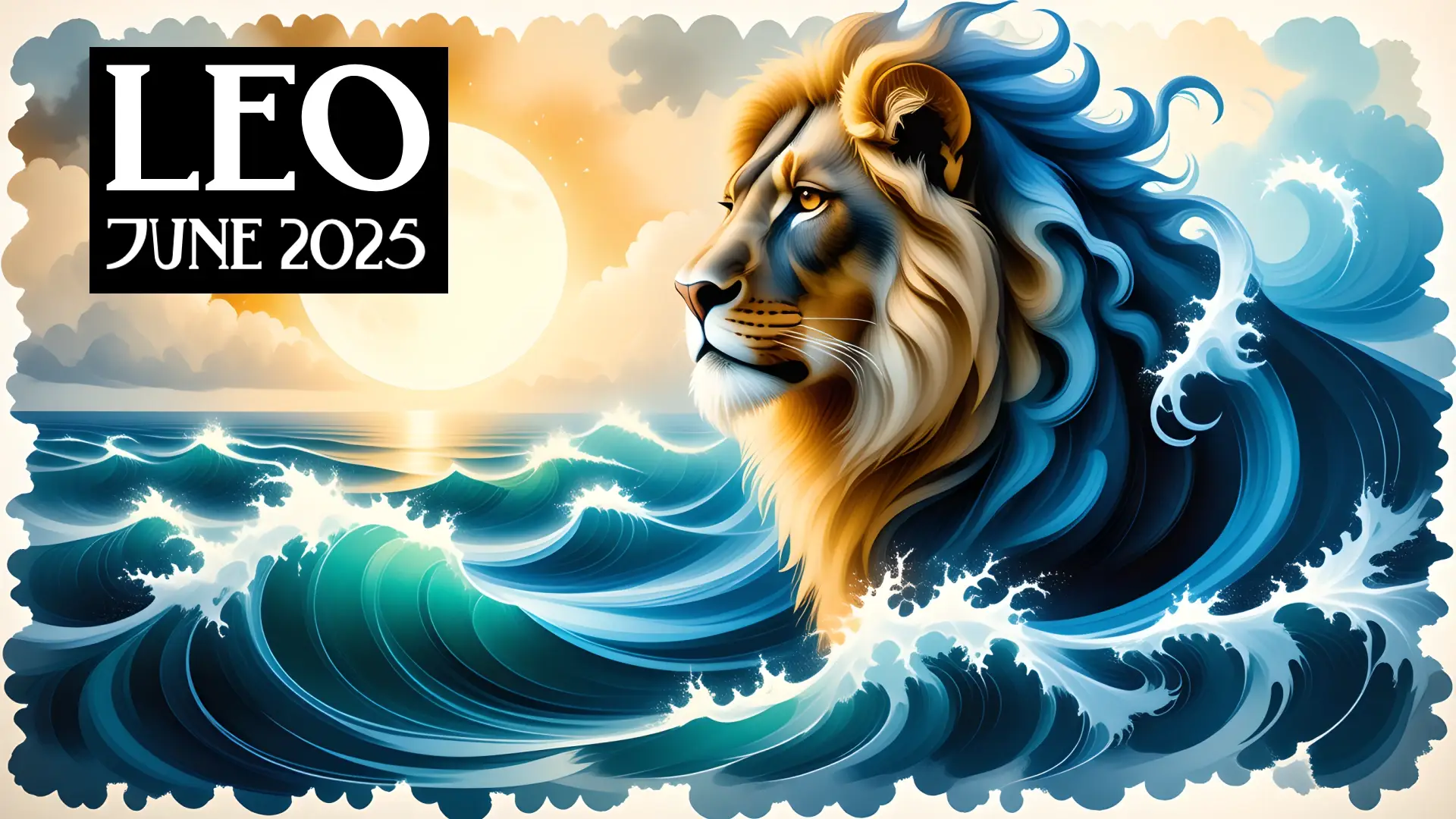 Leo the Lion amongst the waves